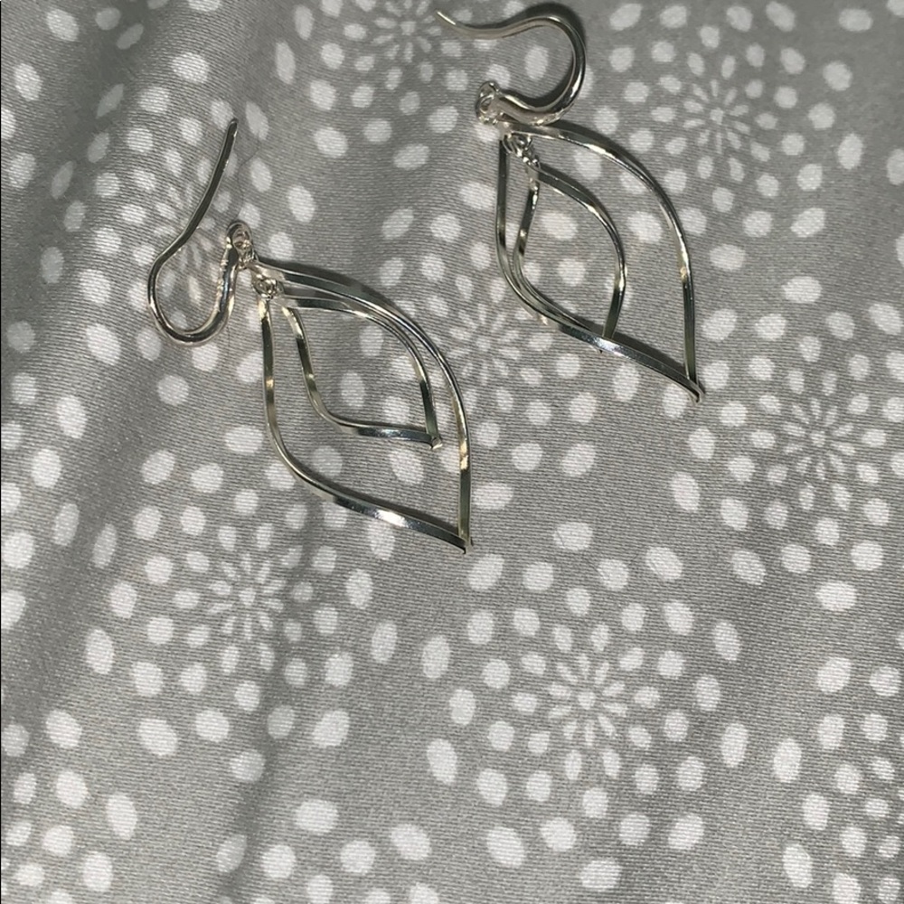 silver earrings